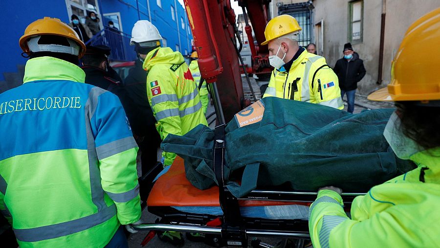 Víctimas de la explosión en Sicilia