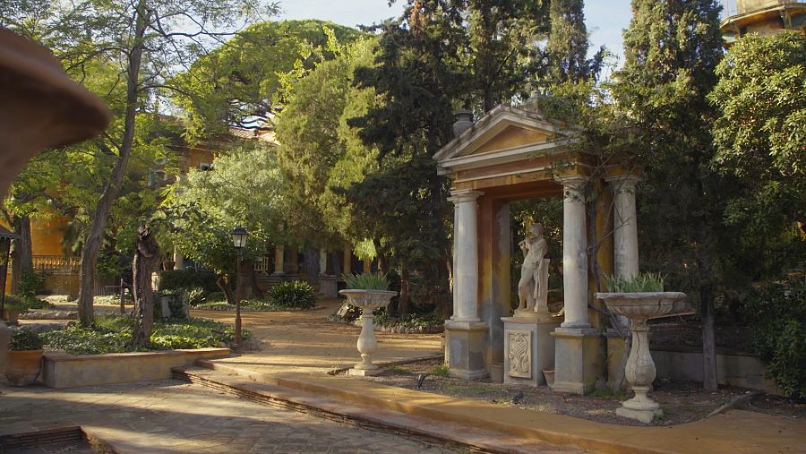 Un dels espais del Jardí de Can Travé