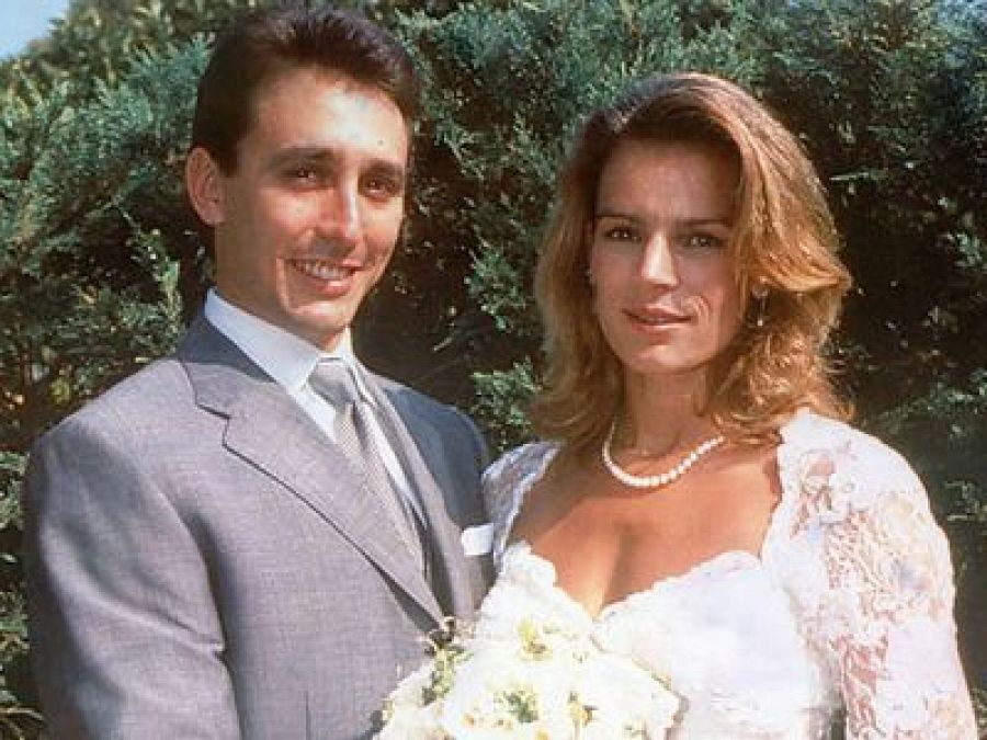 Estefanía de Mónaco en su boda con Daniel Ducruet