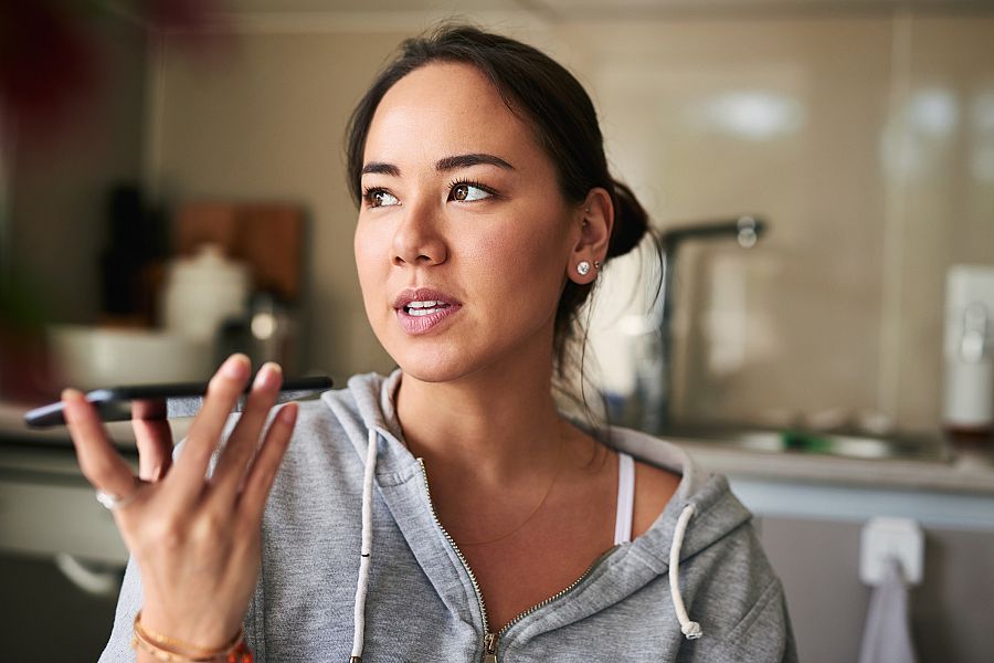 Assistent de veu al mòbil.