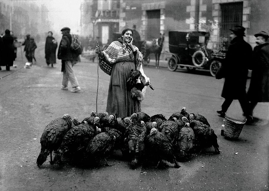 Vendedora de Pavos Madrid, 1922