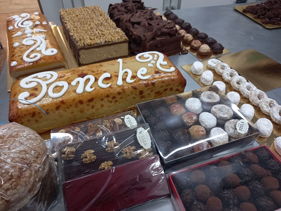 Dulces elaborados con chocolate