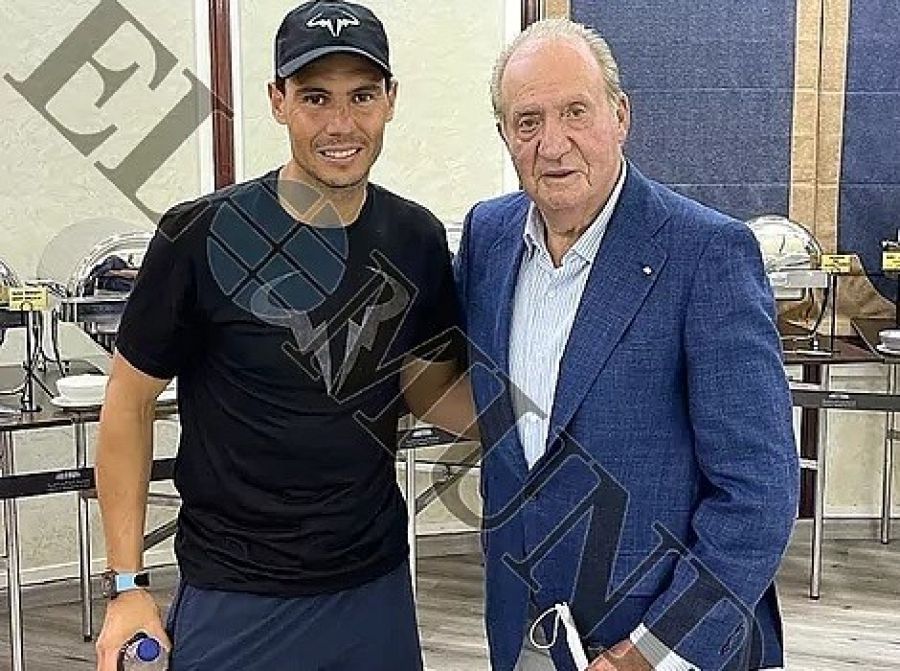 Nadal posa con el rey emérito.