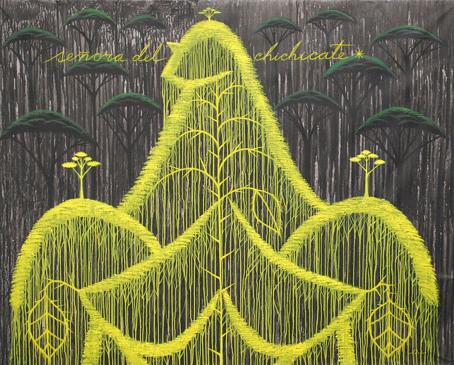 Señora del Chichicate (José Bedia, 2015)