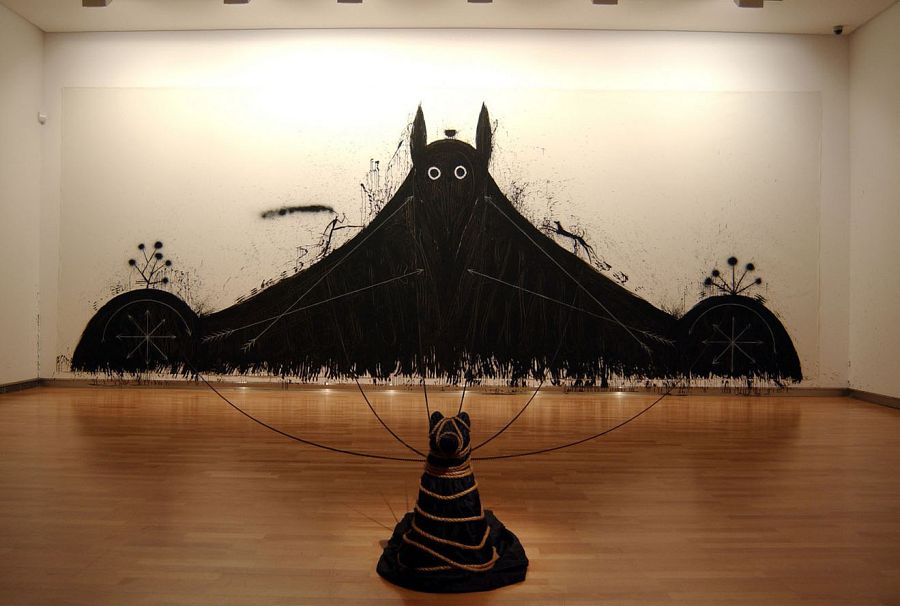 Mbua Ndoki, perro brujo (José Bedia, 2004)