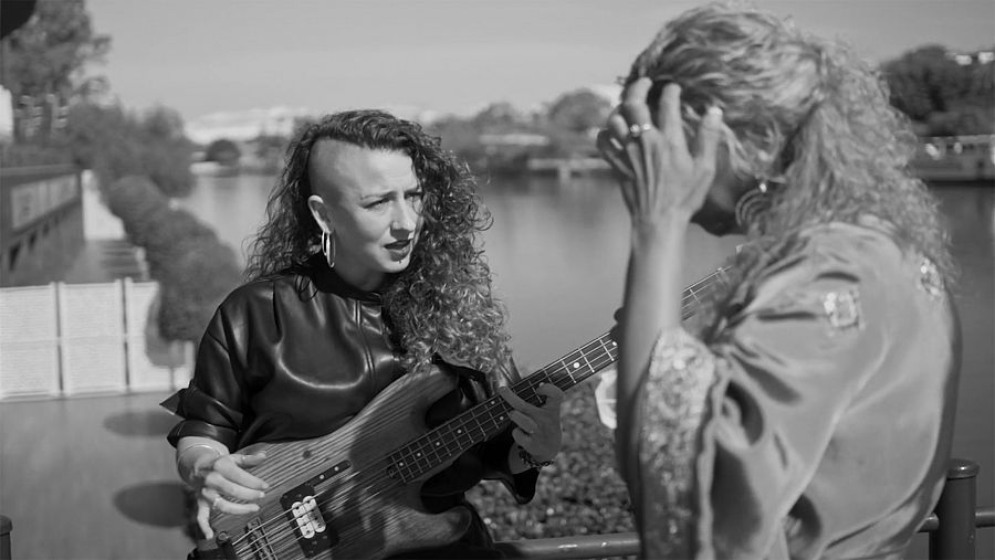 Rosario La Tremendita y Esperanza Fernandez en Caminos del flamenco