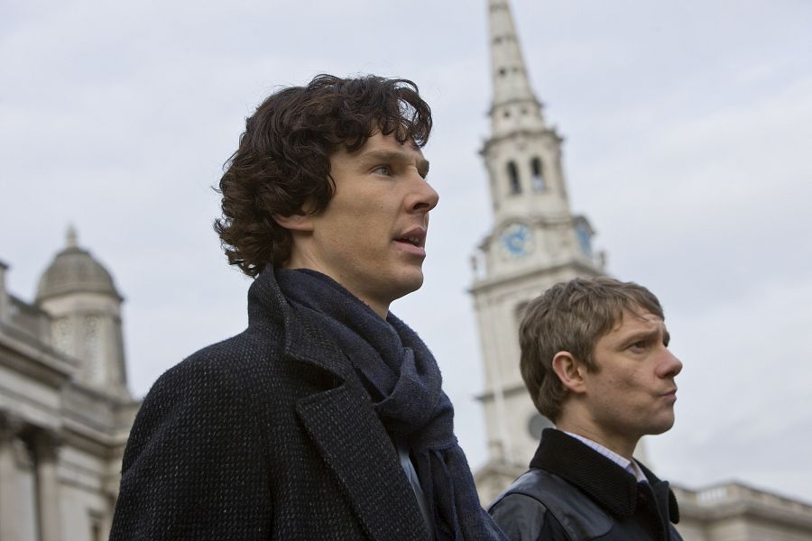 Benedict Cumberbatch y Martin Freeman en 'Sherlock'