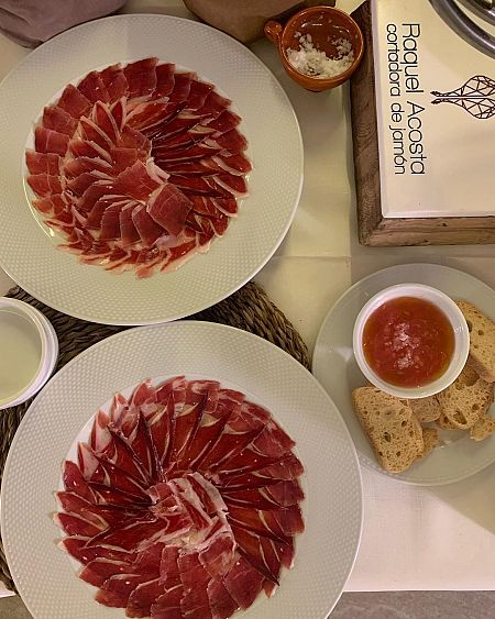 Platos de jamón de Raquel Acosta