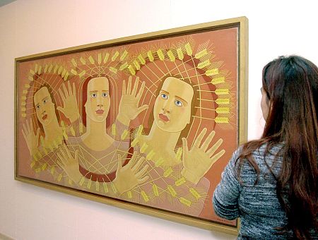  El canto de las espigas, cuadro de Maruja Mallo