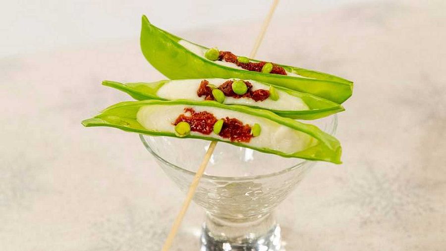 Aperitivo de verdura y brandada