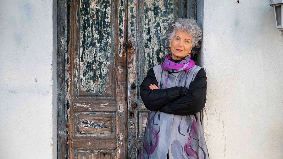 L'artista Kima Guitart en un moment previ a l'entrevista