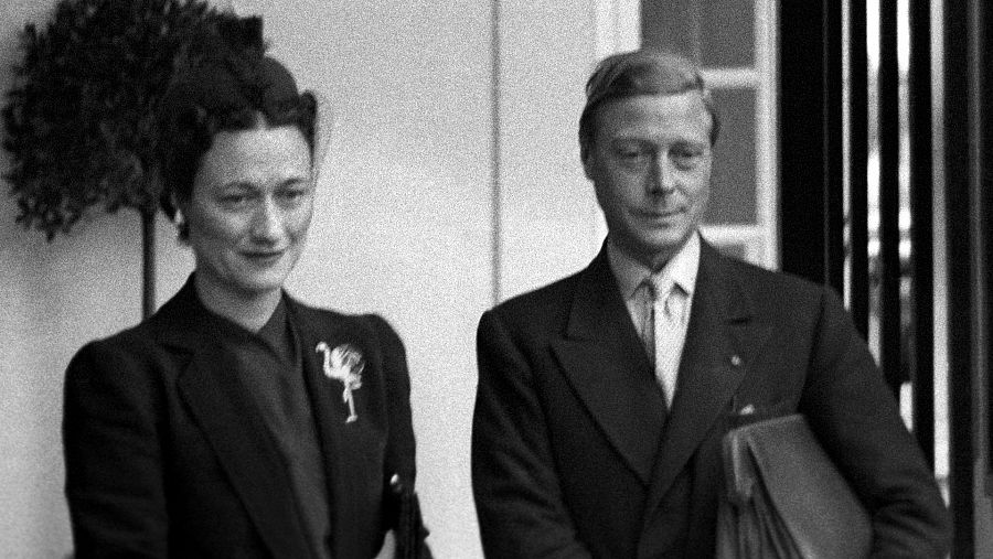 Los duques de Windsor, Eduardo VIII y su esposa Wallis Simpson, durante una visita a Madrid.