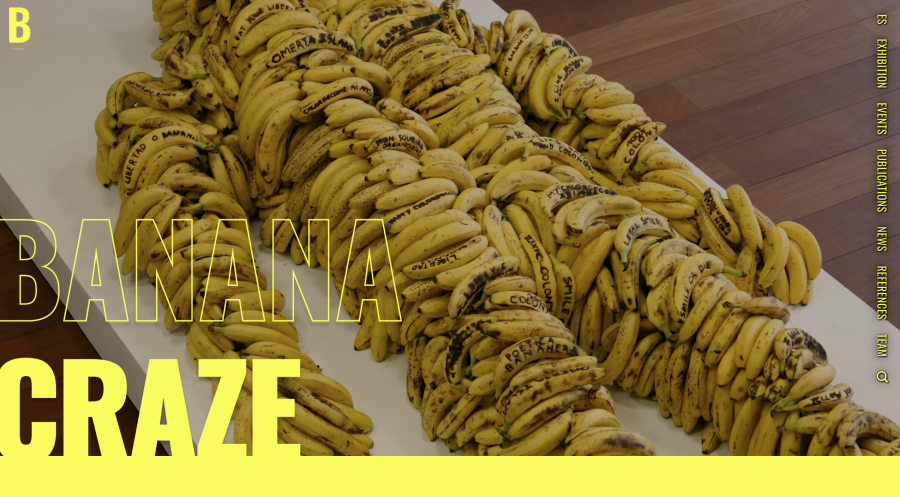 Portada de la web con la exposición virtual Banana Crazy