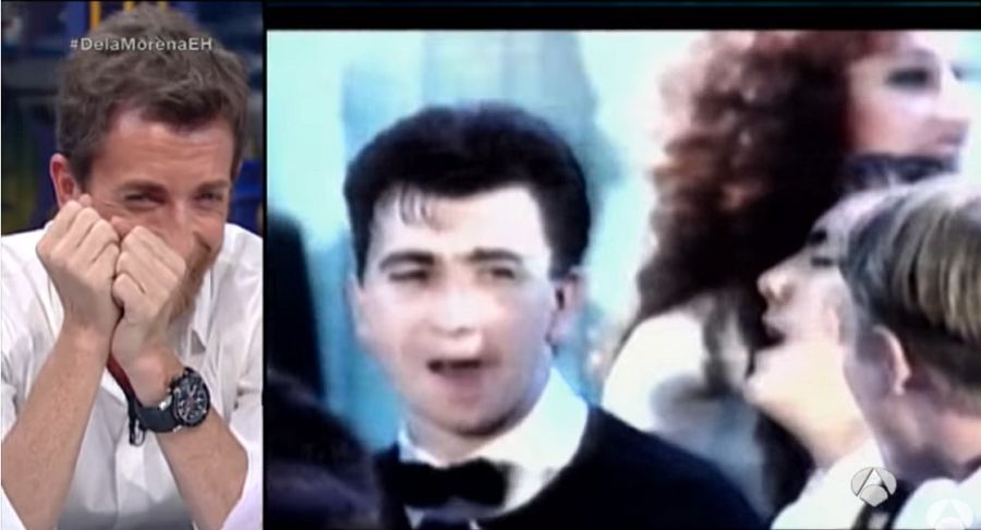 Pablo Motos durante su actuación en el Festival de Benidorm 1993