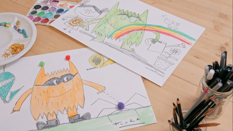 Dibuixos d'Anna Llenas i Flora Saura