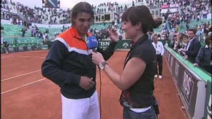 Entrevista a Rafa Nadal con la periodista de TVE