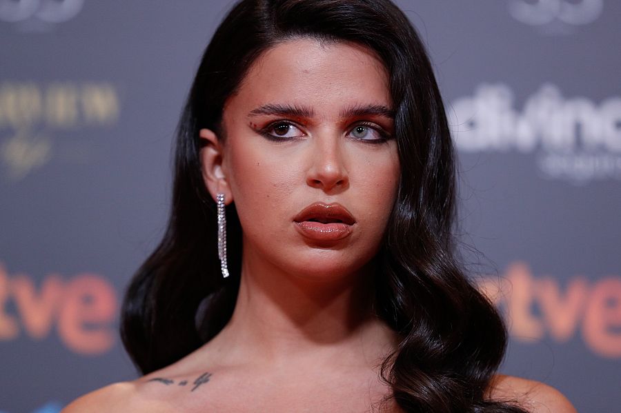 La cantante Nathy Peluso en los Premios Goya 2021