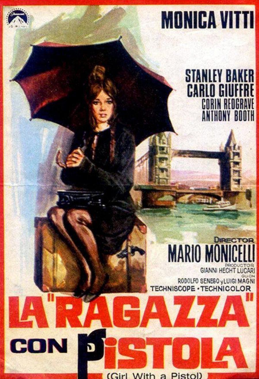 Monica Vitti en el cartel promocional de 'La ragazza con pistola'