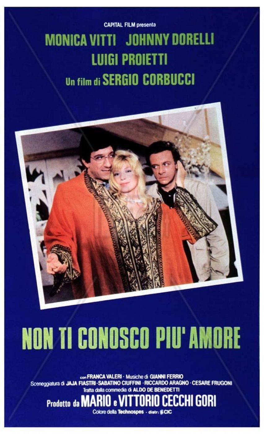 Cartel promocional de 'Ya no te conozco, amor' protagonizada por Monica Vitti