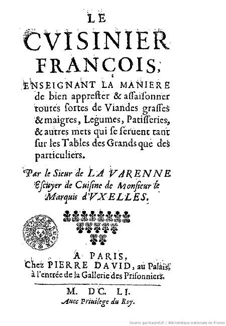 Receta antigua el cocinero frances