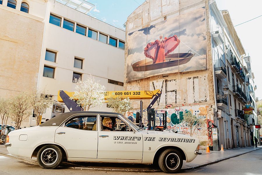Mural de Luis Montolio dedicado a Rosita Amores
