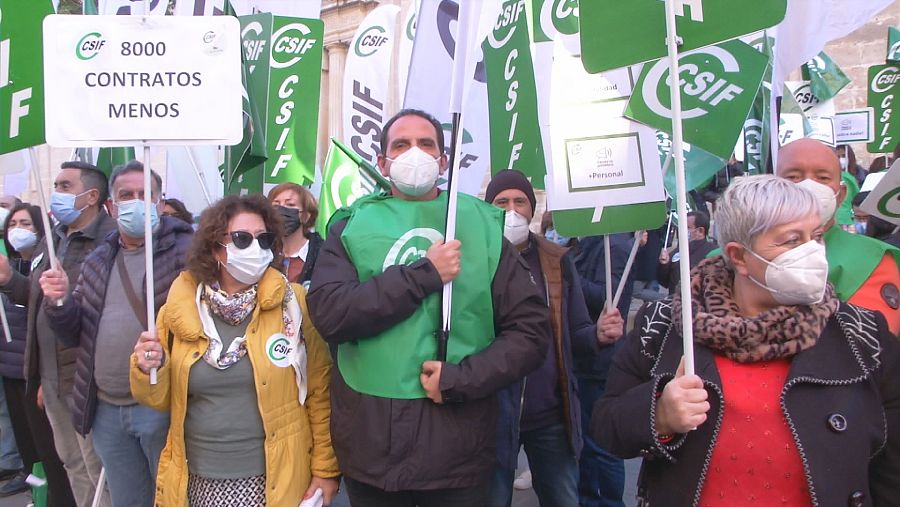 Manifestación para reclamar más atención primaria.