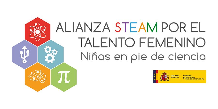 El logo de la alianza STEAM
