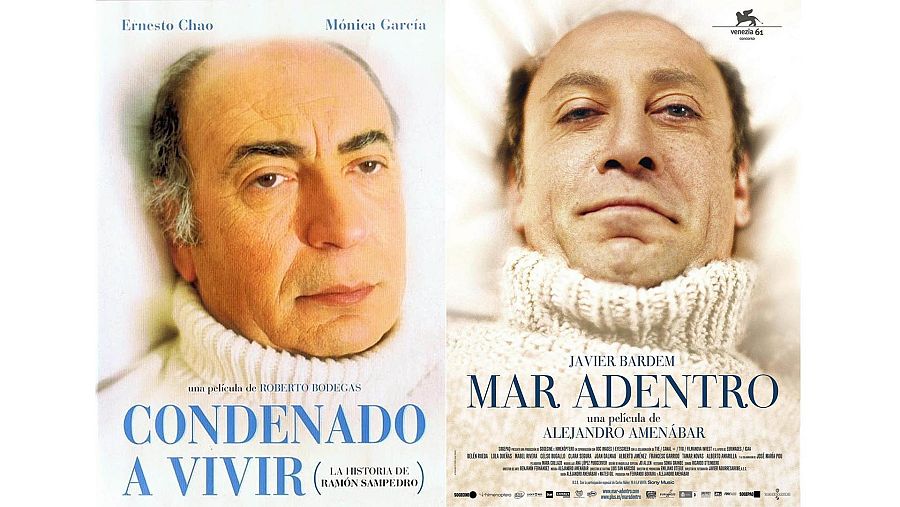 Carteles de 'Condenado a vivir' y 'Mar Adentro'
