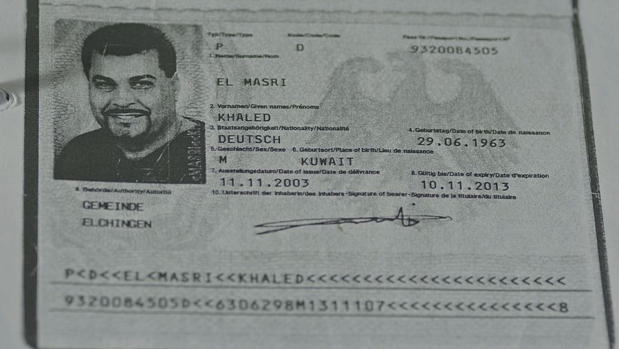 Pasaporte del ciudadano alemán Khaled el Masri