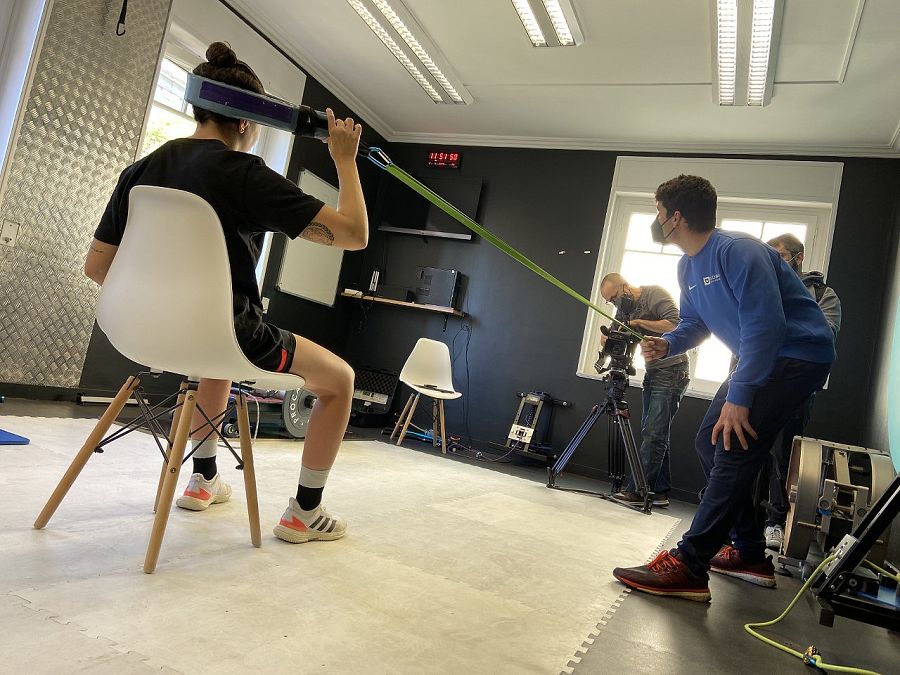 Ana Carrasco durante uno de sus entrenamientos.