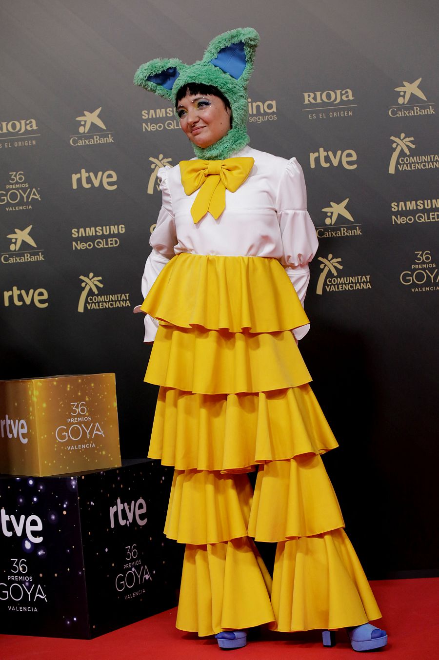 Carla Pereria en la alfombra roja de los Premios Goya 2022