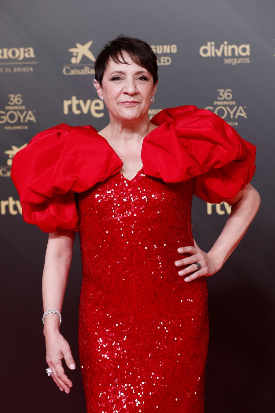 Blanca Portillo en la alfombra roja de los Premios Goya 2022