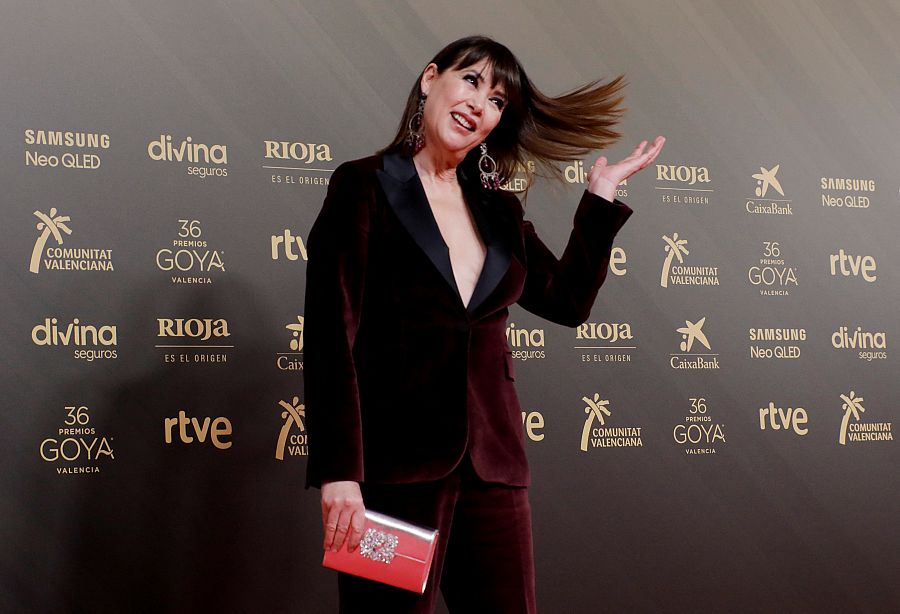 Mabel Lozano en la alfombra roja de los Premios Goya 2022