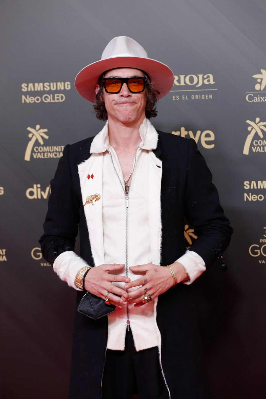 Óscar Jaenada en la alfombra roja de los Premios Goya 2022