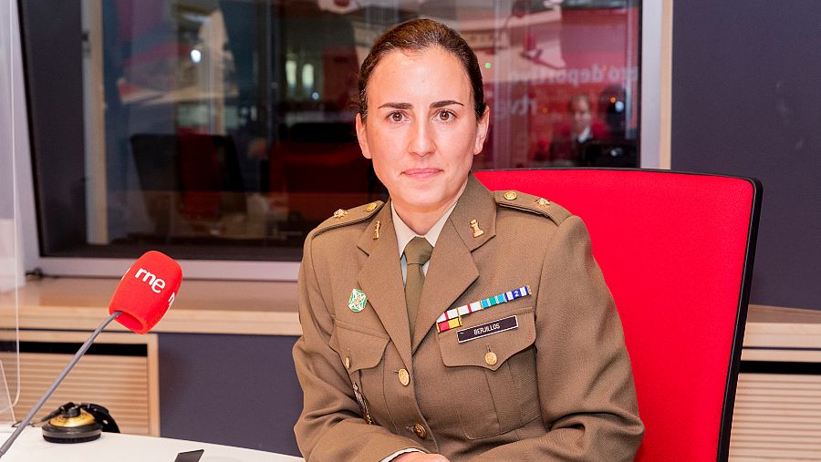 Imagen de la comandante Ángela Berjillos del Ejército de Tierra