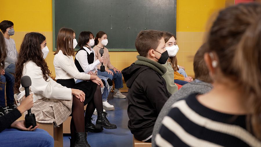 Aprendemos en Clan. El debate - Alumnas y alumnos del Colegio Sancho II de Zamora