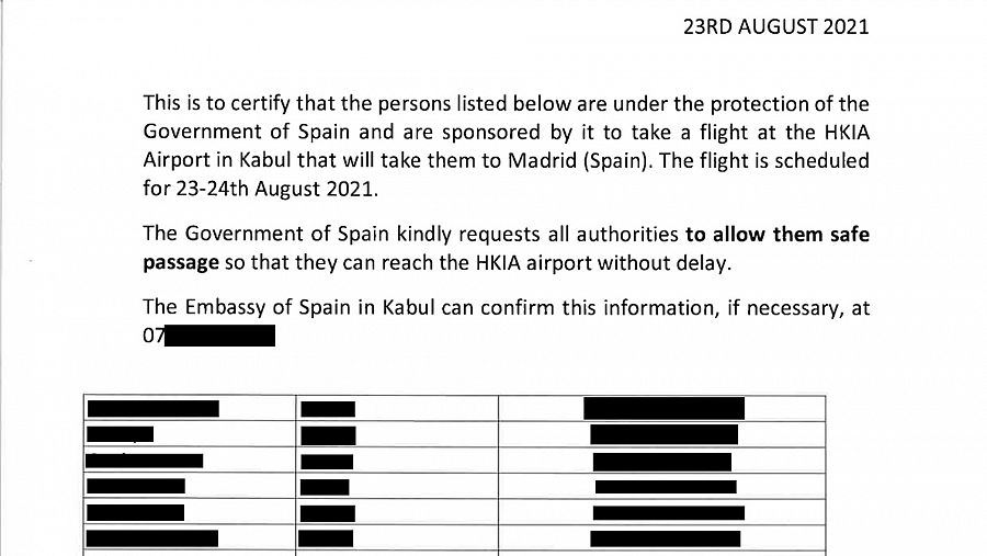 Documentos del Ministerio de AAEE de Mohammad