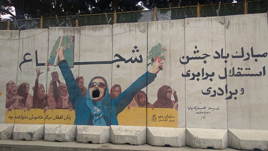 Grafiti en las calles de Kabul