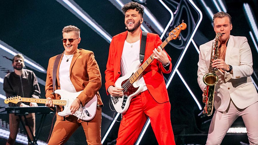 La banda Citi Z¿ni durante la final de la 'Supernova' de Letonia