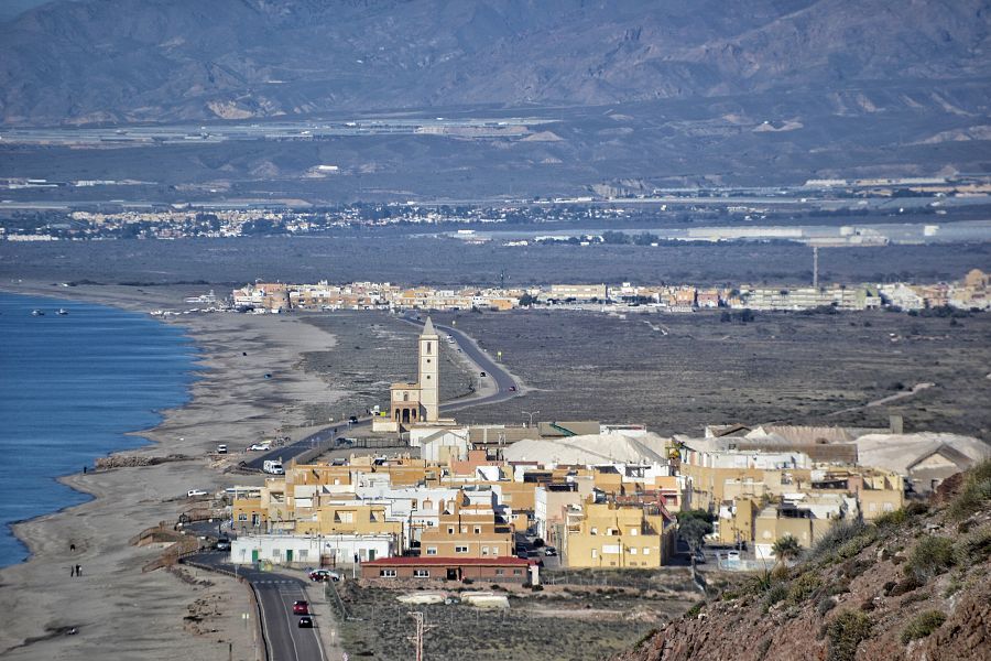 La Almadraba de Monteleva, pequeña población del Parque Natural de Cabo de Gata-Níjar donde se rodaron escenas de 'Patton'