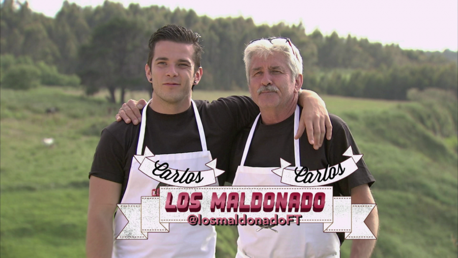 Carlos Maldonado participó junto a su padre en el programa 'Cocineros al volante'