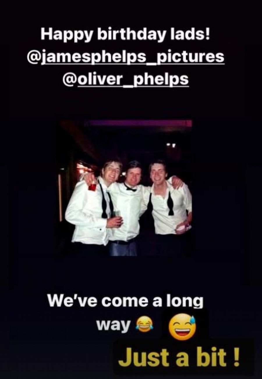 Oliver y James Phelps son los gemelos George y Fred Weasley