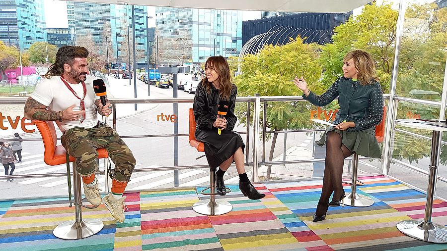 Con Valero Rioja y Teresa Helbig