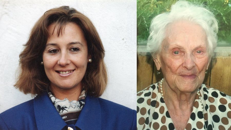 A la izquierda, la médico Eliecer López, que murió por COVID-19 tras contagiarse trabajando. A la derecha, Ofelia García, que falleció en una residencia de Madrid.
