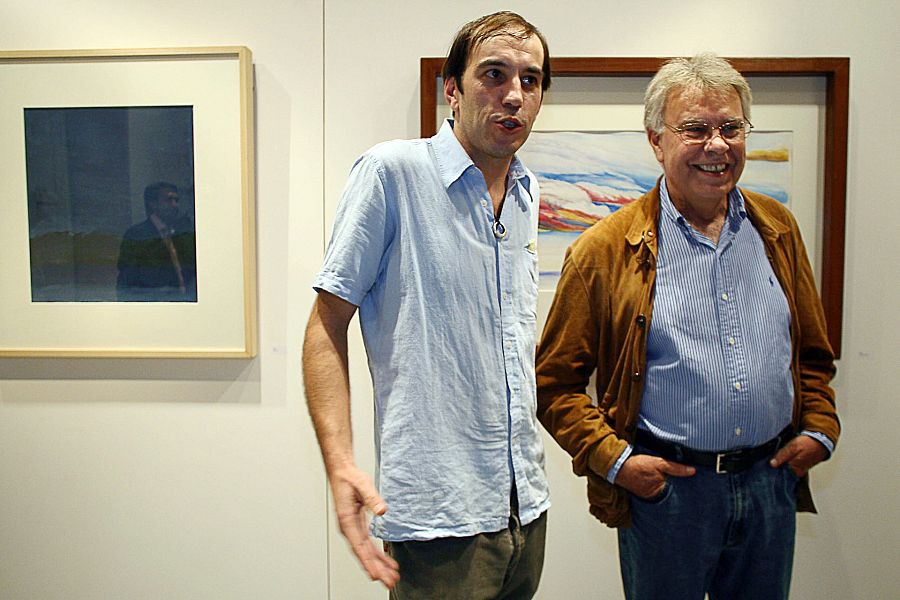 Felipe González y su hijo David