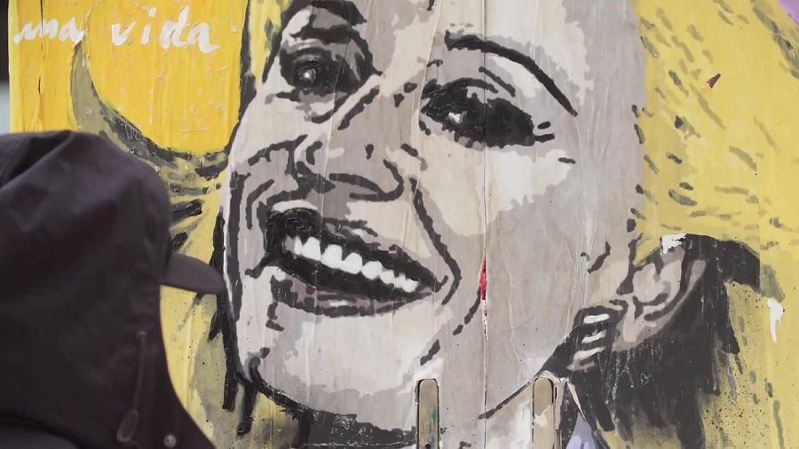 Retrato de Raffaella Carrà hecho por TvBoy