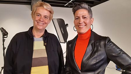 Patricia Sornosa durante la entrevista con Nuria Verde, la redactora de 'Objetivo Igualdad'