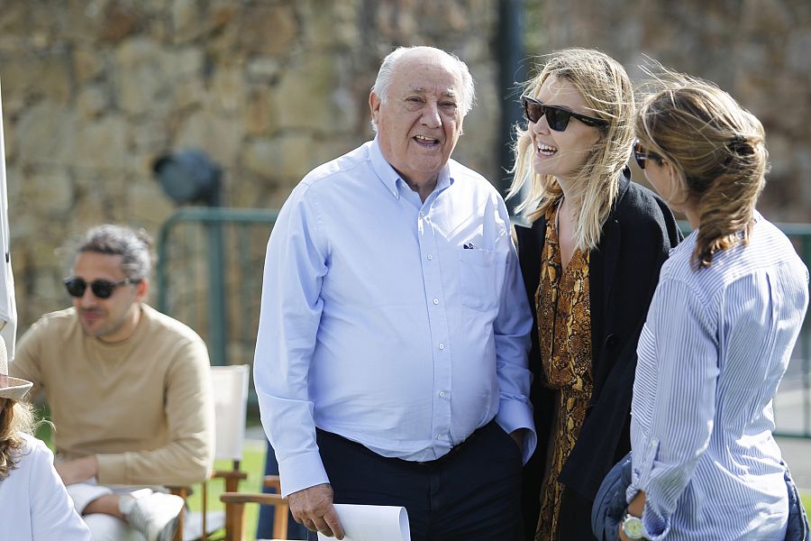 Marta Ortega junto a su padre Amancio Ortega