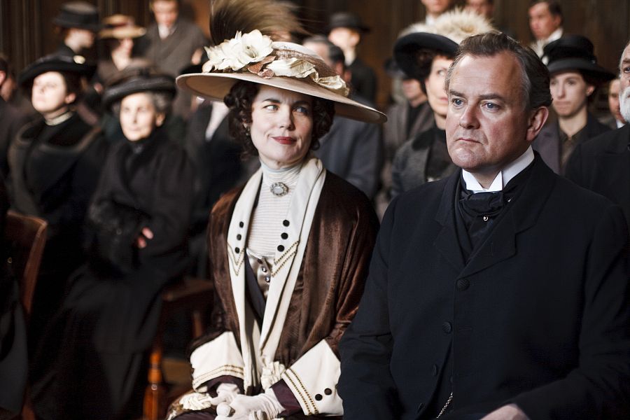 Robert Crawley y su esposa Cora, condes de Grantham interpretados por Hugh Bonneville y Elizabeth McGovern