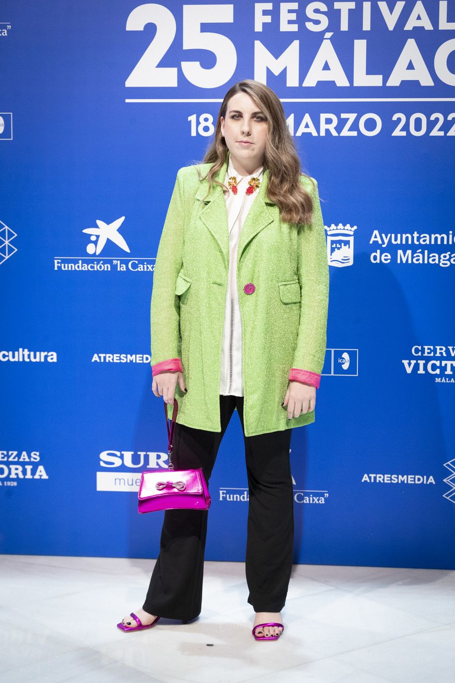 Carolina Iglesias en la alfombra roja de Málaga